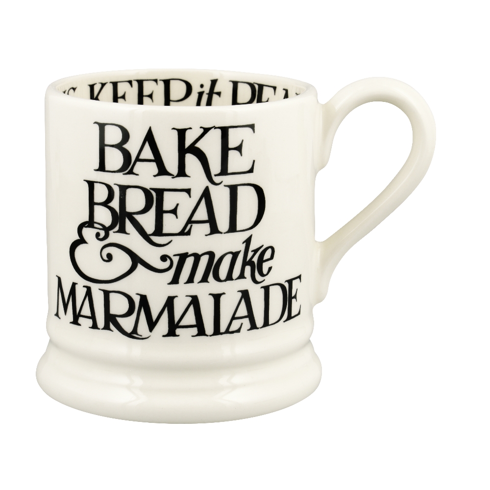 ½ pt Mug Bake Bread Black Toast