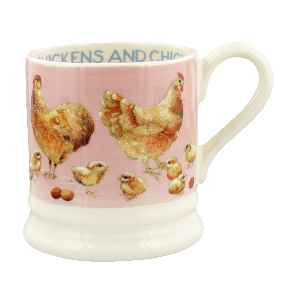 ½ pt Mug Chickens & Chicks