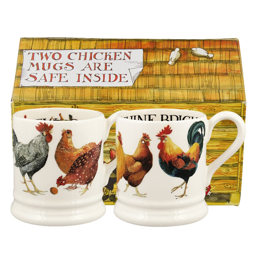 Boxed ½ Pt. Mugs Rise & Shine