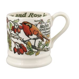 ½ pt Mug Rosehip & Robin