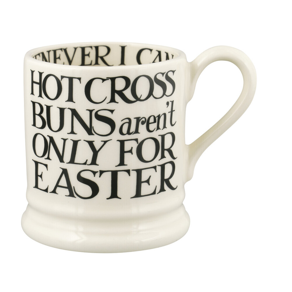 ½ pt Mug Hot cross buns Black Toast
