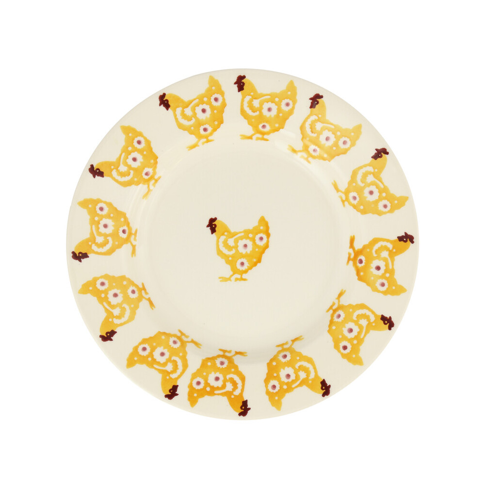 8½ Plate Yellow Hen