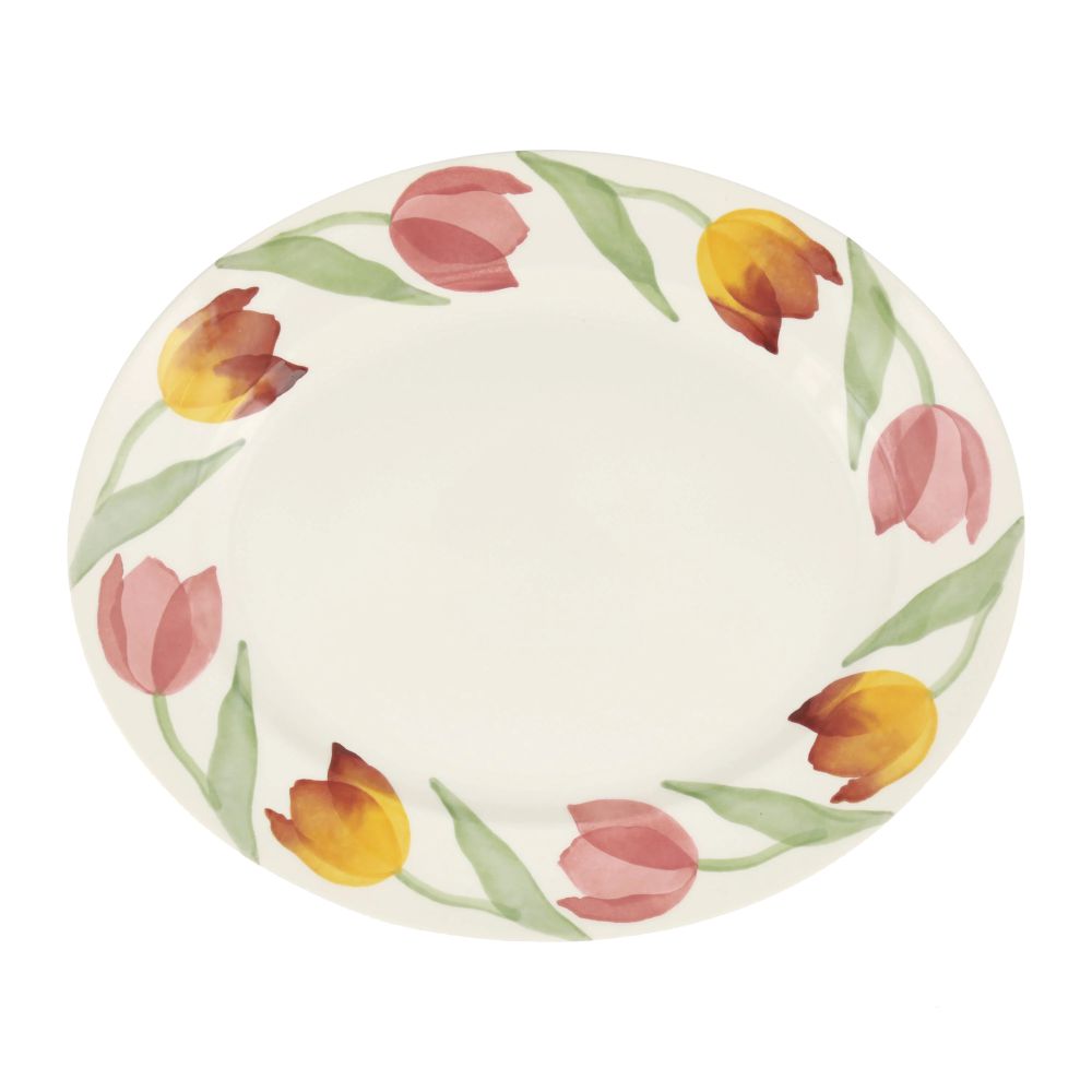 Medium Platter Golden Tulips