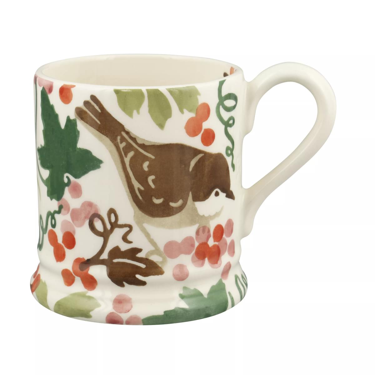 ½ Pt Mug White Bryony