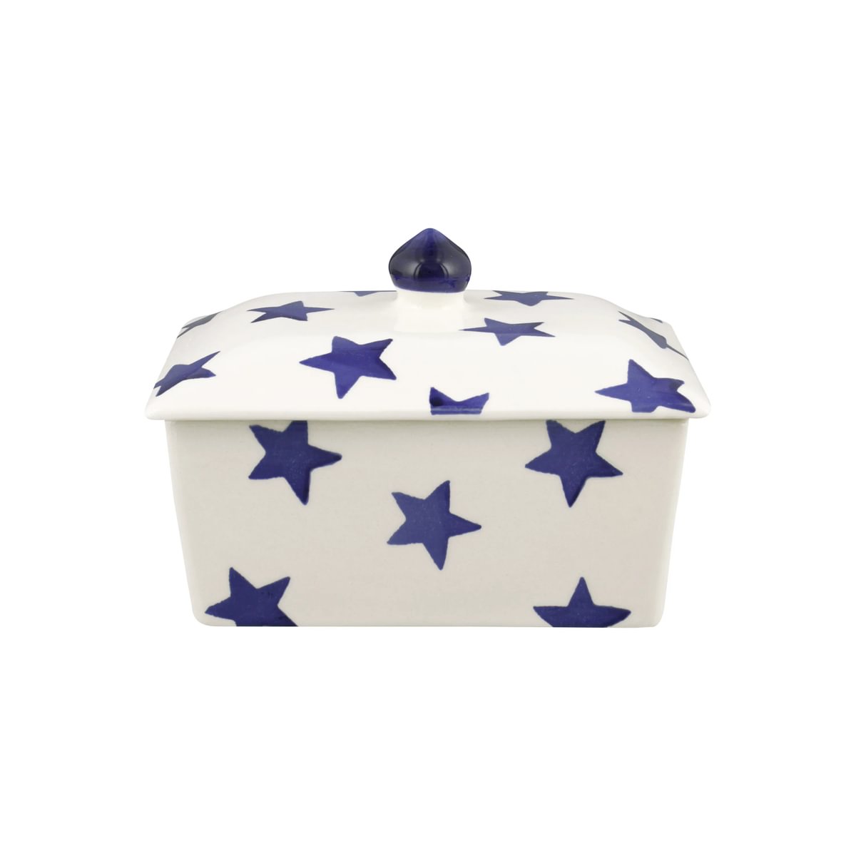 Small Butterdish Blue Star