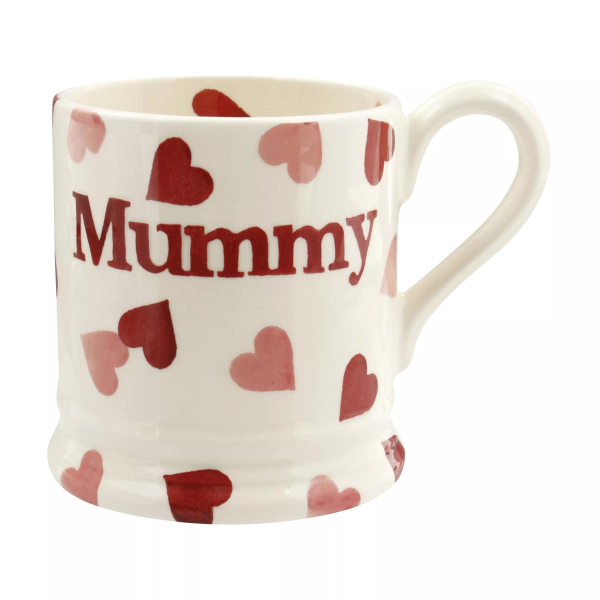 ½ pt Mug Pink Hearts Mummy