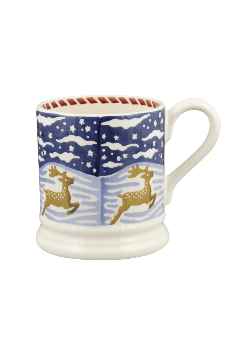 ½ pt Mug Christmas Icons Deer