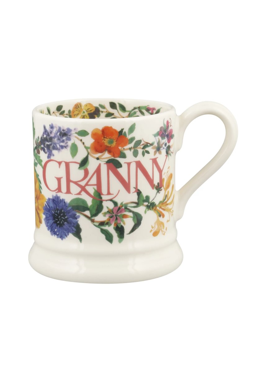 ½ pt Mug Garden Flowers Granny