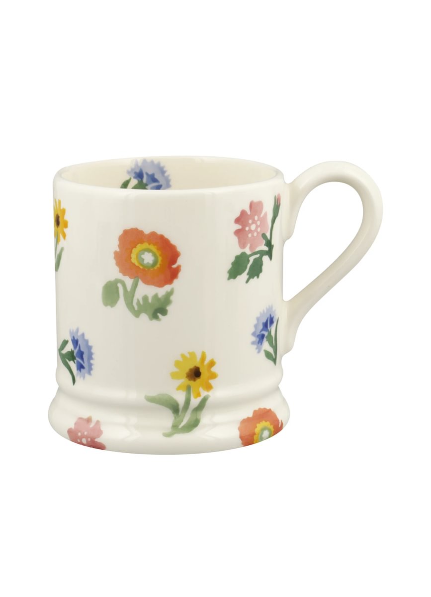 ½ pt Mug Poppies & Pinks