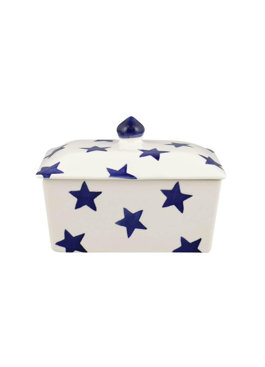 Small Butterdish Blue Star