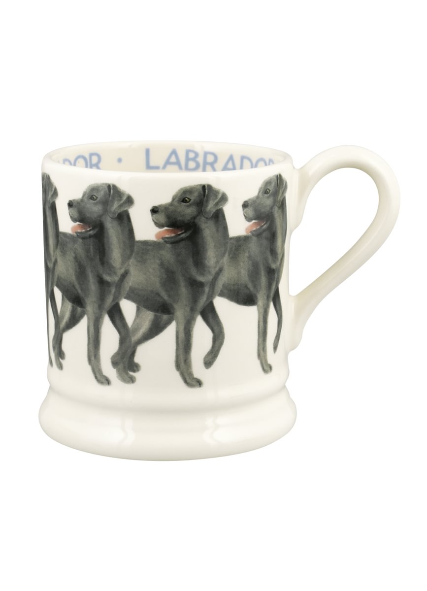 ½ pt Mug Black Labrador standing