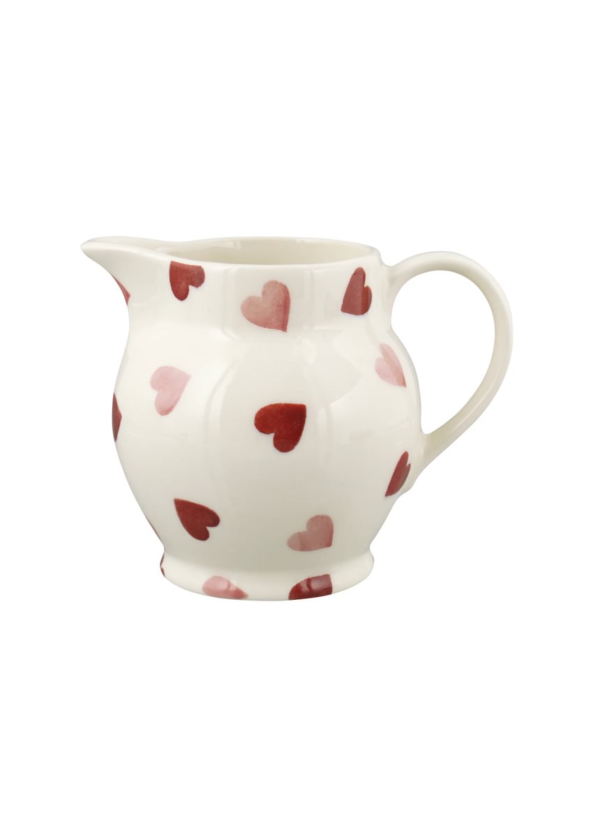 ½ pt Jug Pink Hearts