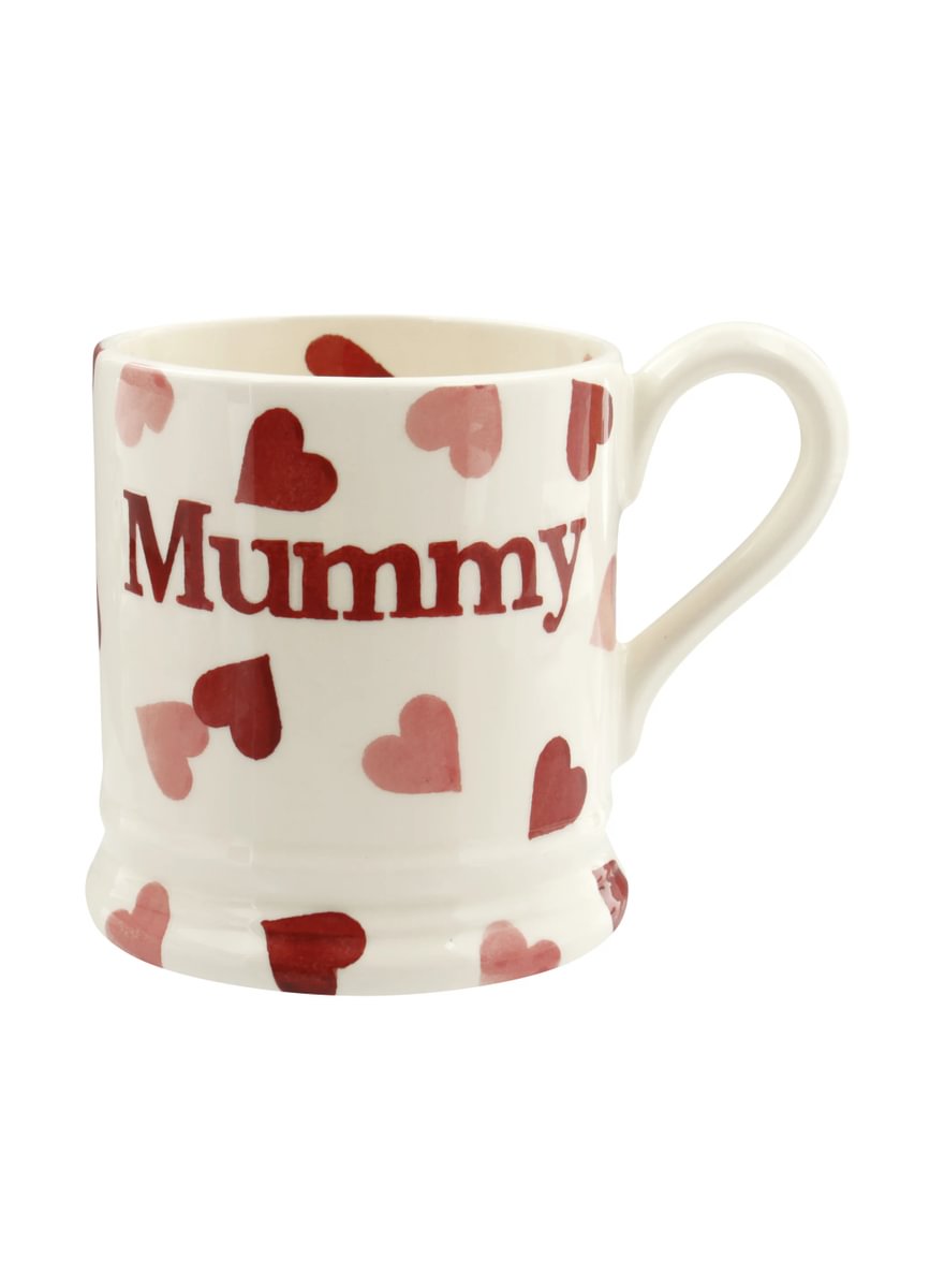 ½ pt Mug Pink Hearts Mummy
