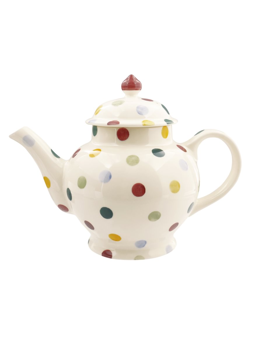 4 mug Teapot Boxed Polka Dots