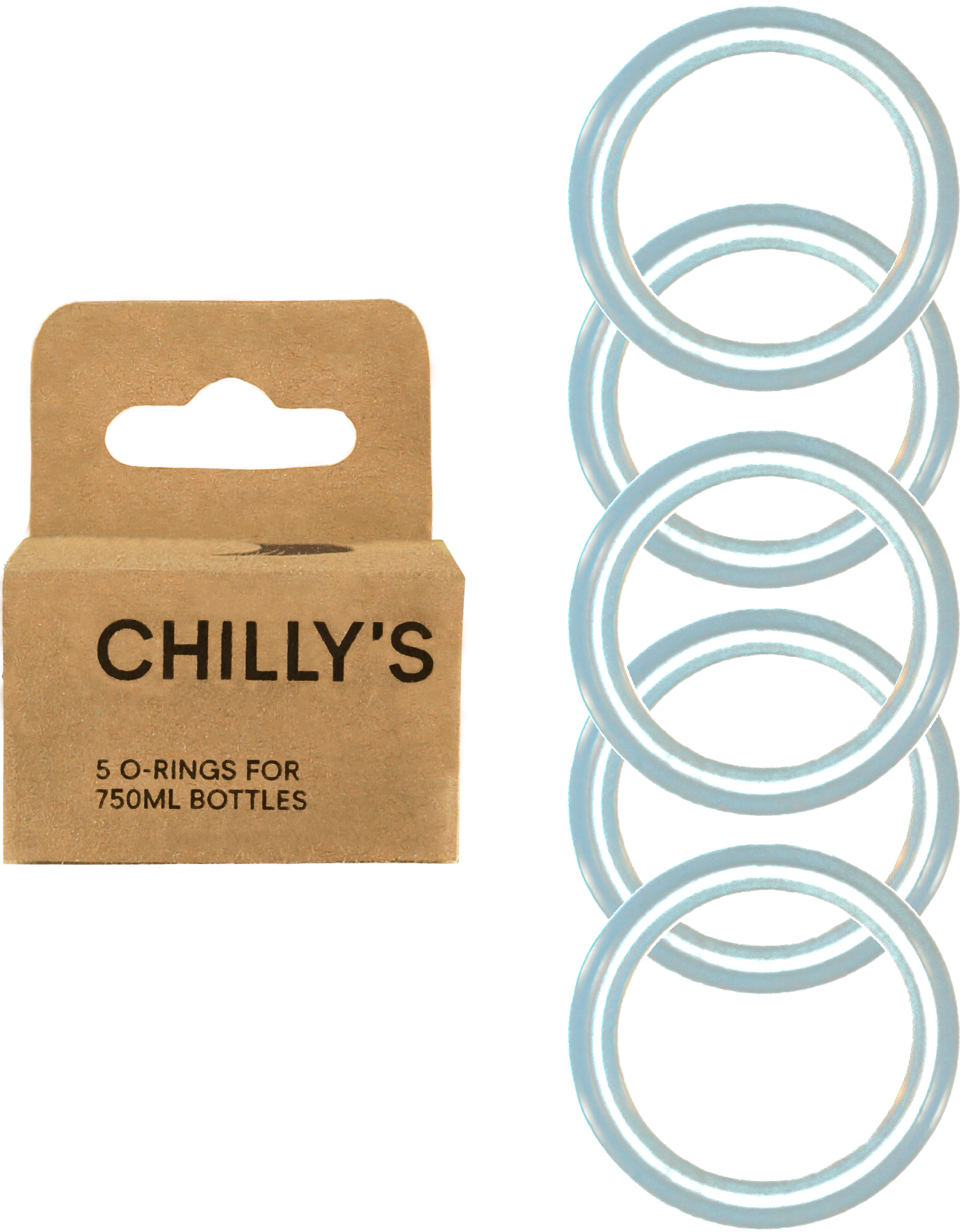 Box of 5 O-rings for 750ml bottles