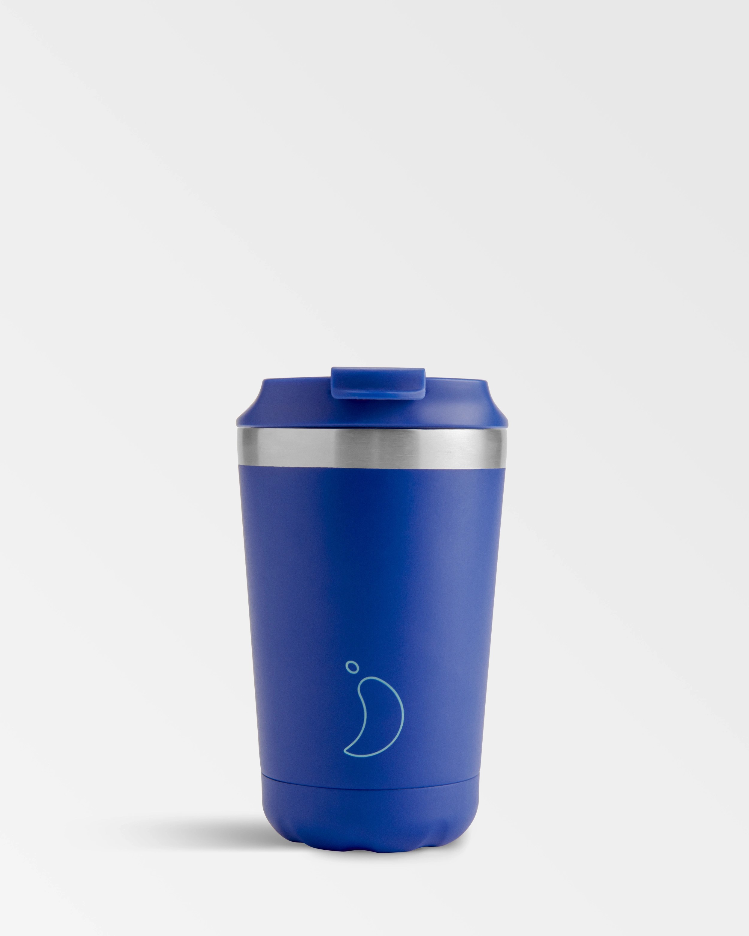 Chilly's Coffee Cup 340ml Matte Blue Leakproof