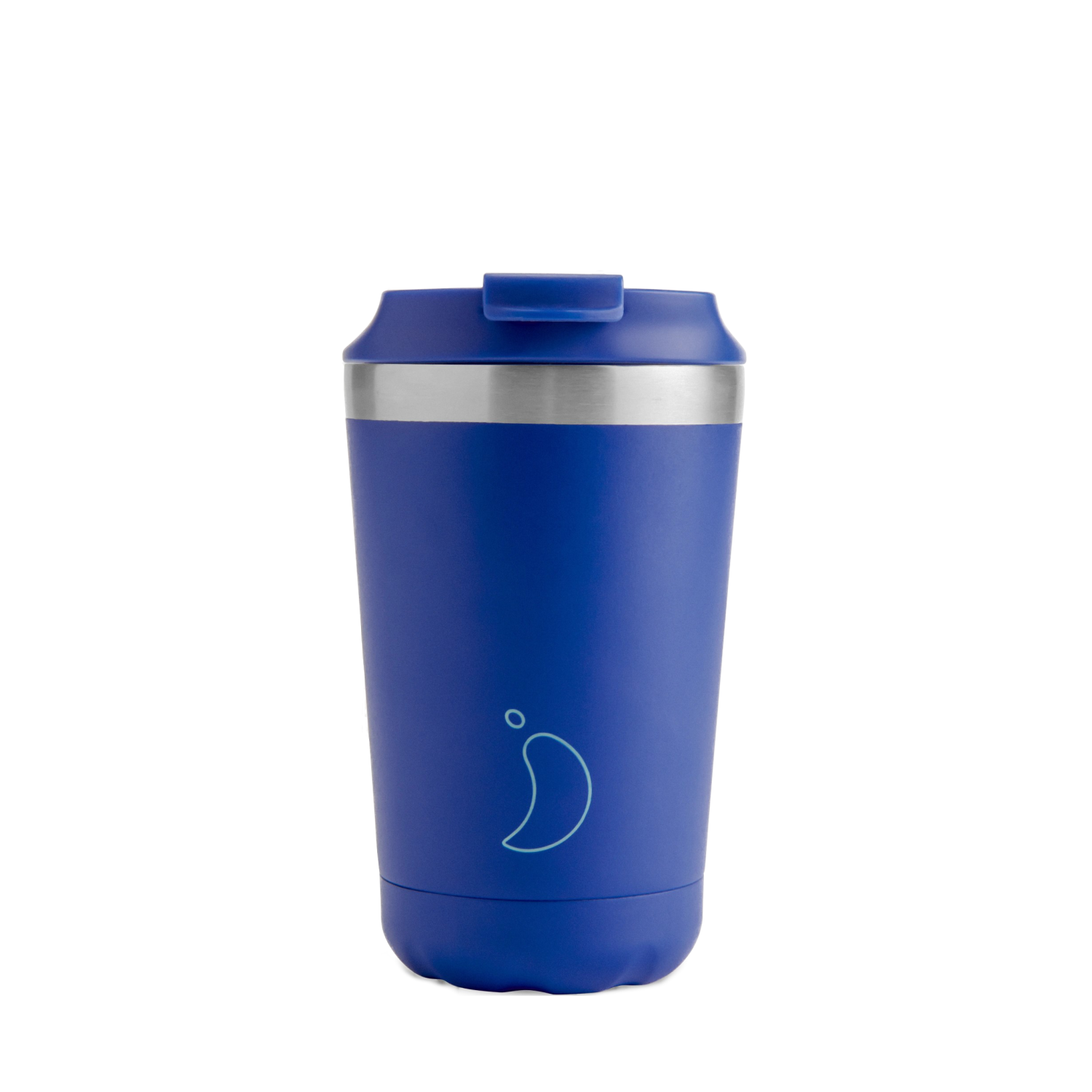 Chilly's Coffee Cup 340ml Matte Blue Leakproof