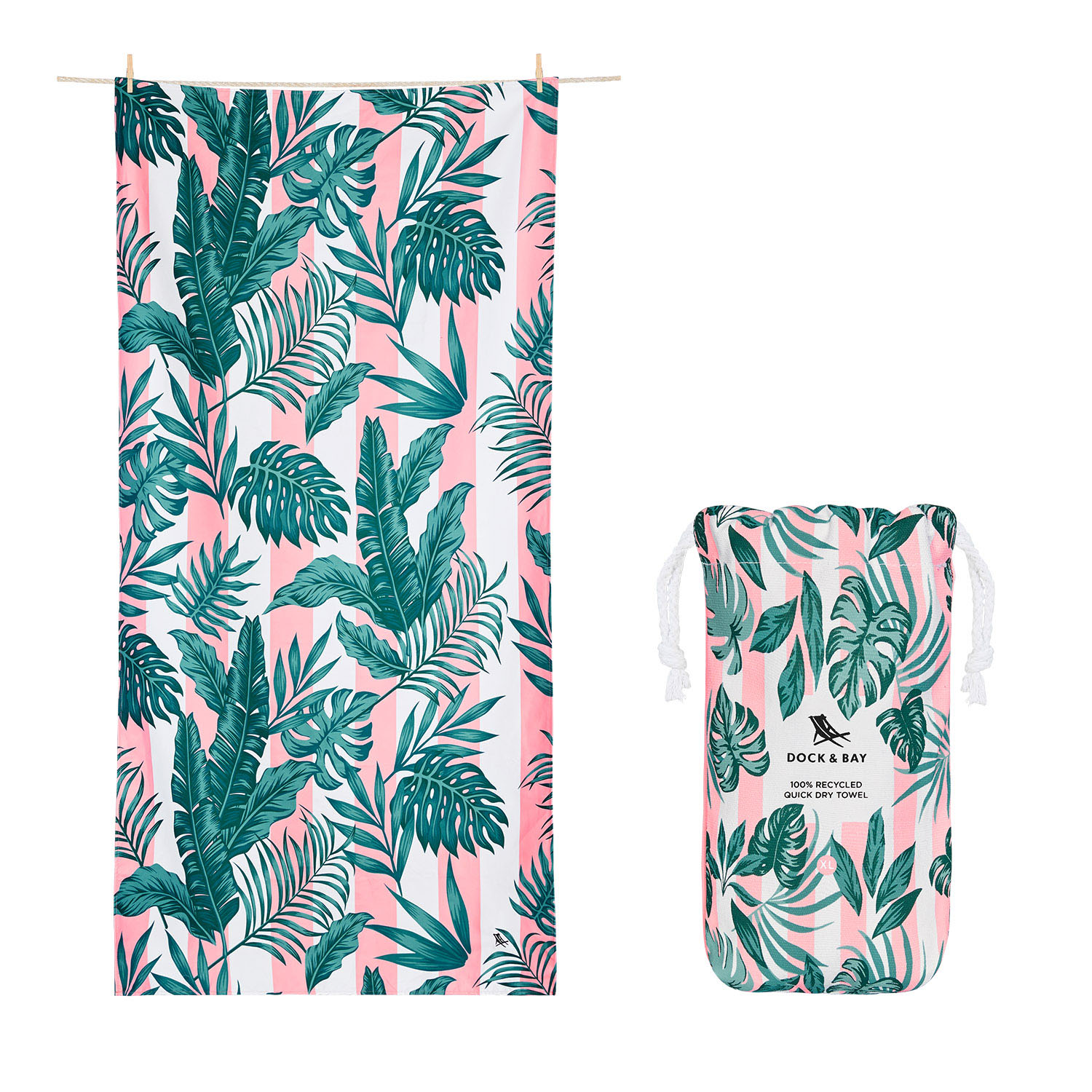 Beach Towels Botanical Banana Leaf Bliss