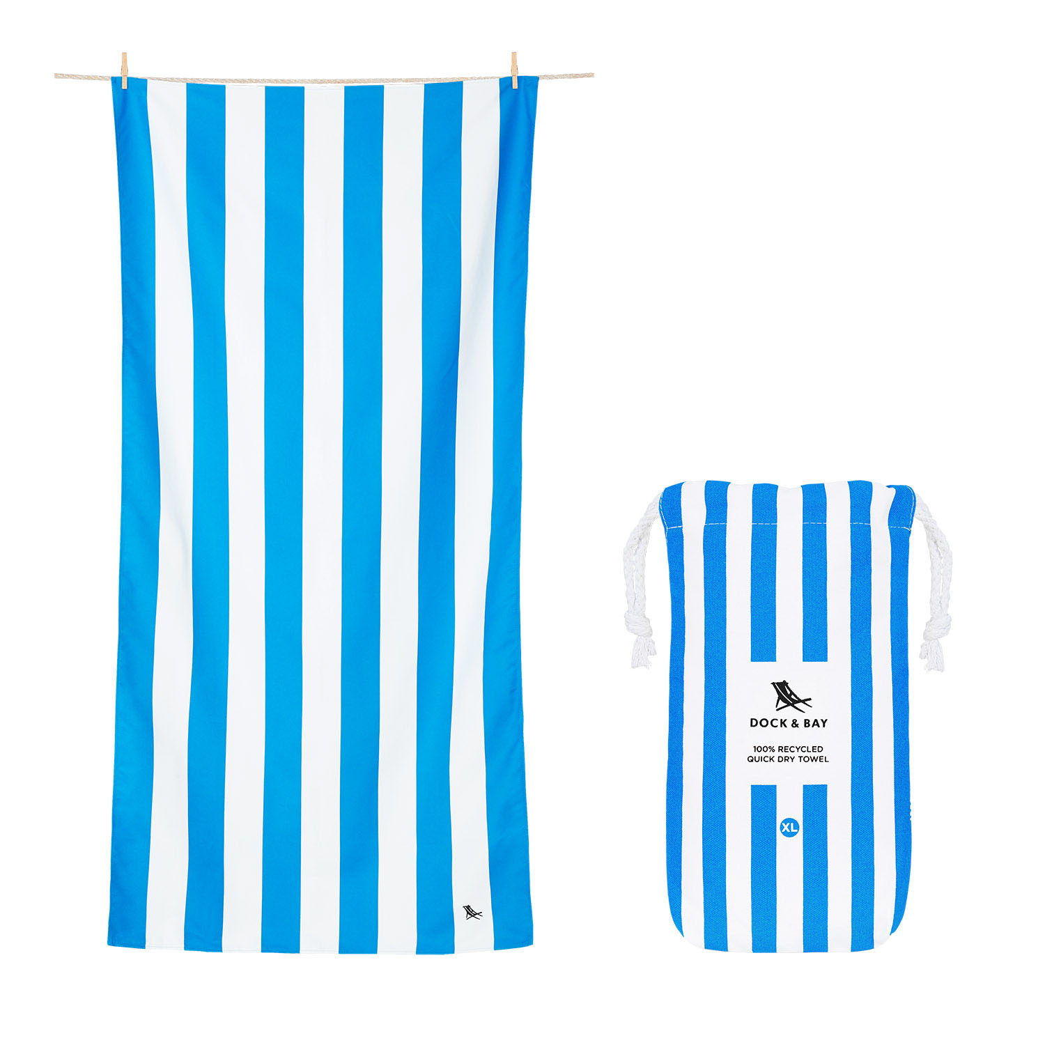 Beach Towels Cabana Bondi Blue XL