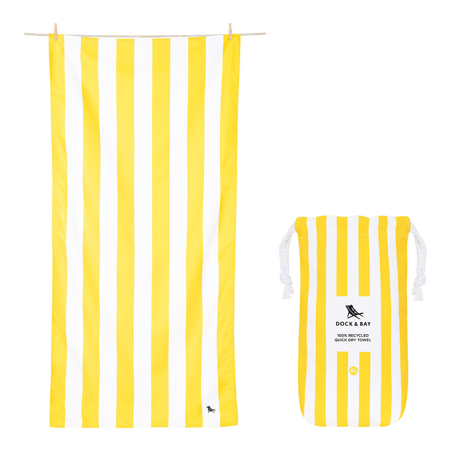 Beach Towels Cabana Boracay Yellow XL