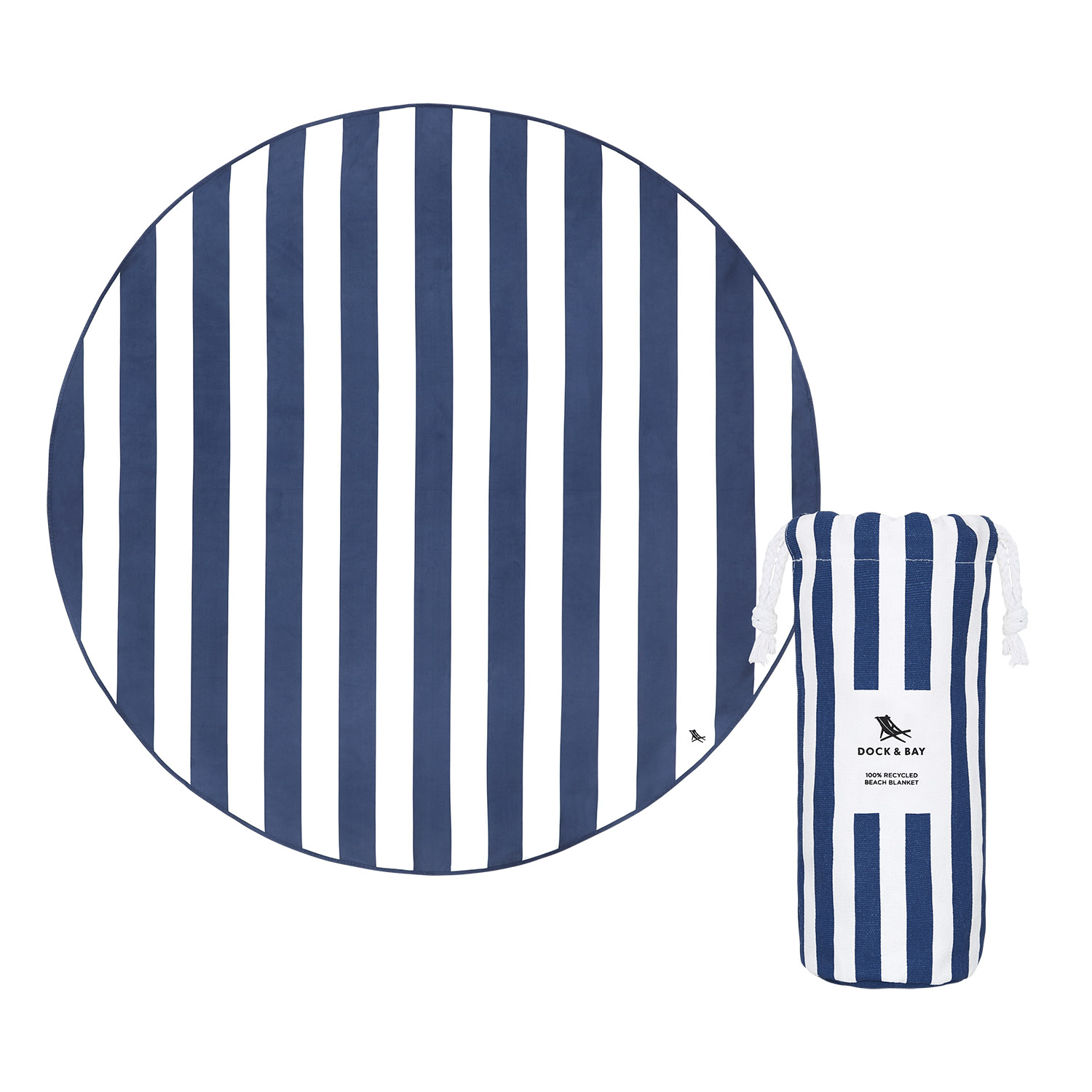 Beach Towels Round Whitsunday Blue XL