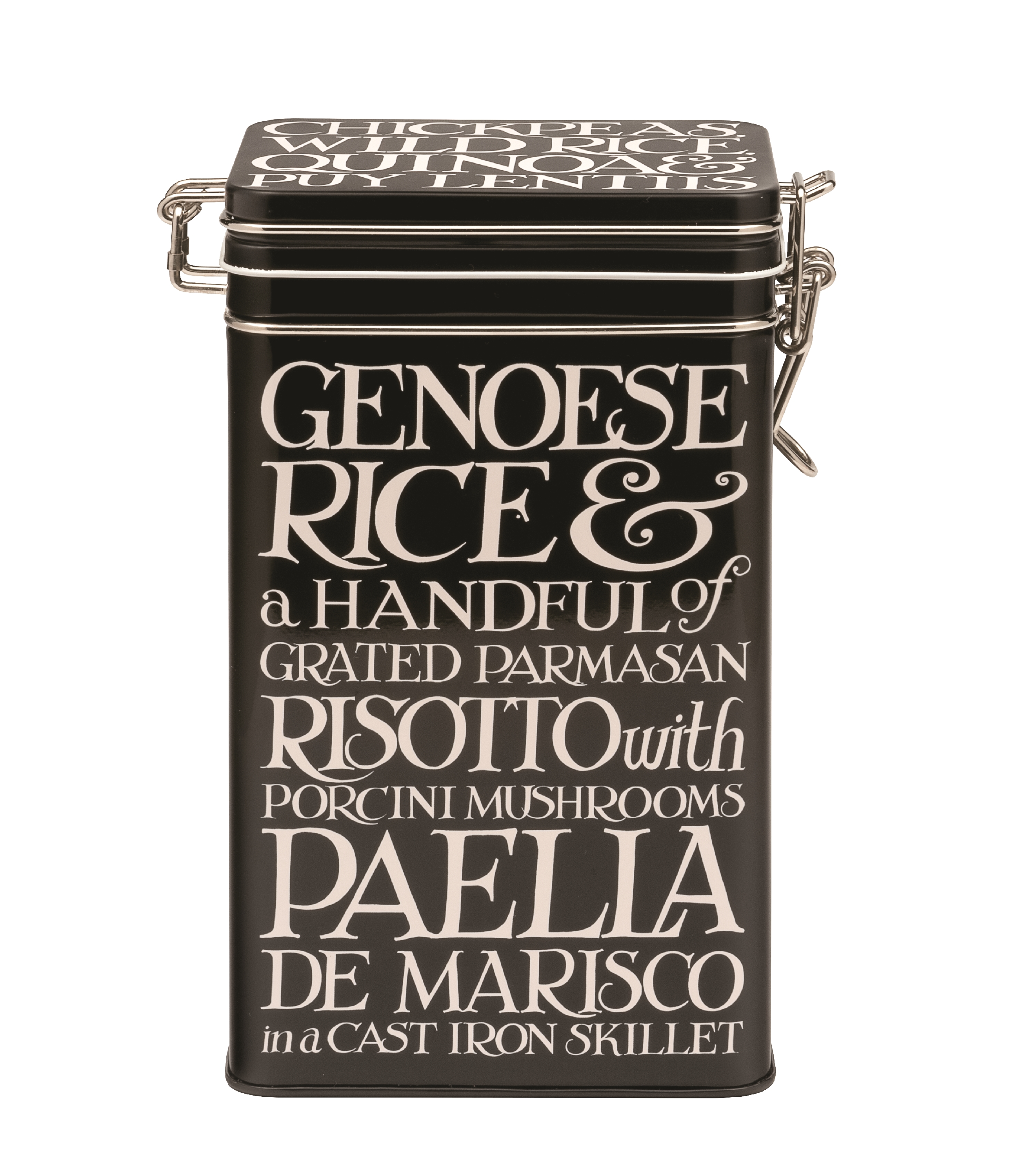 Storage Tin Black Toast