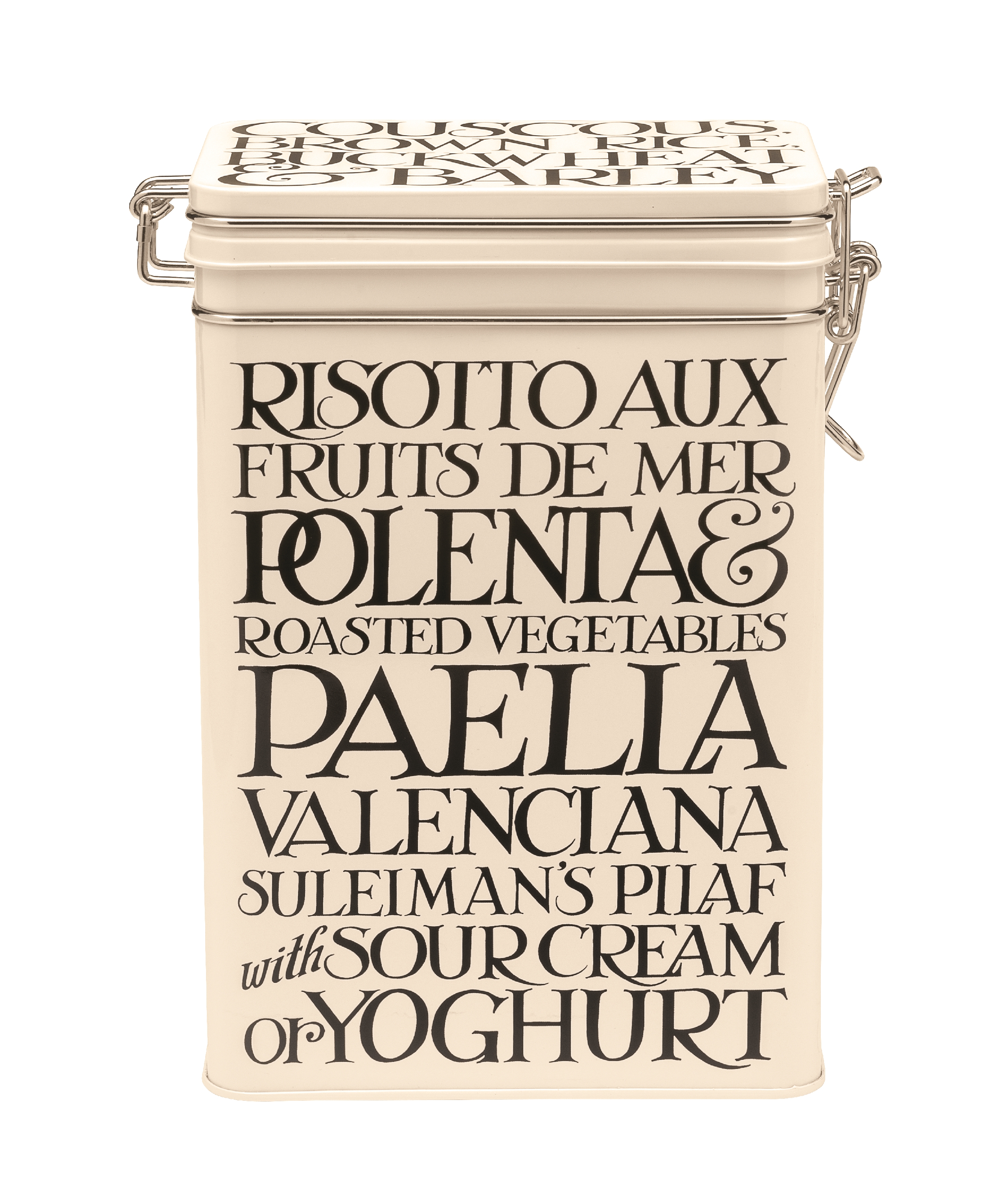 Storage Tin Black Toast