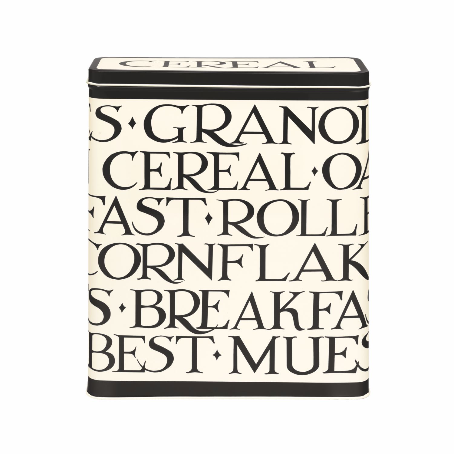 Storage Tin Black Toast