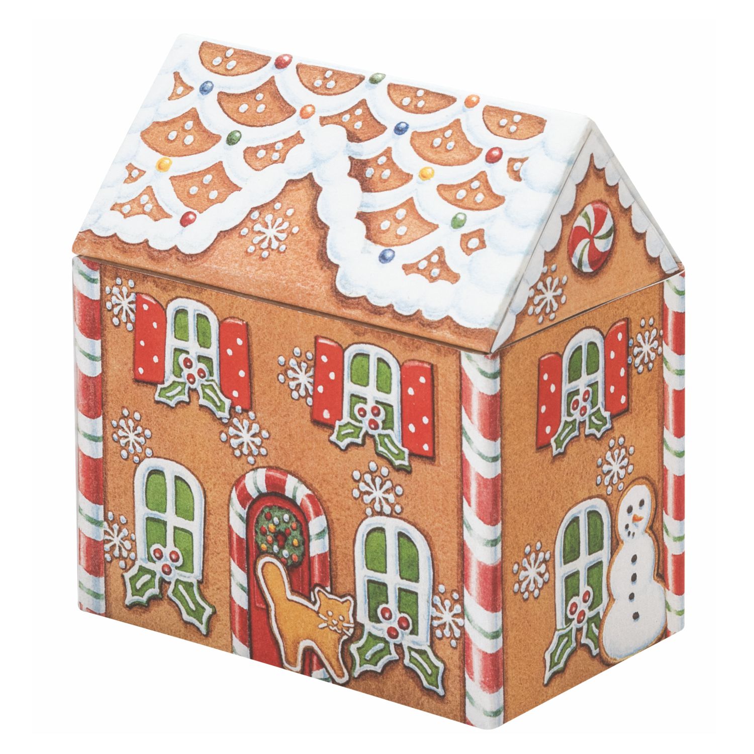 Small Gingerbread house tin
