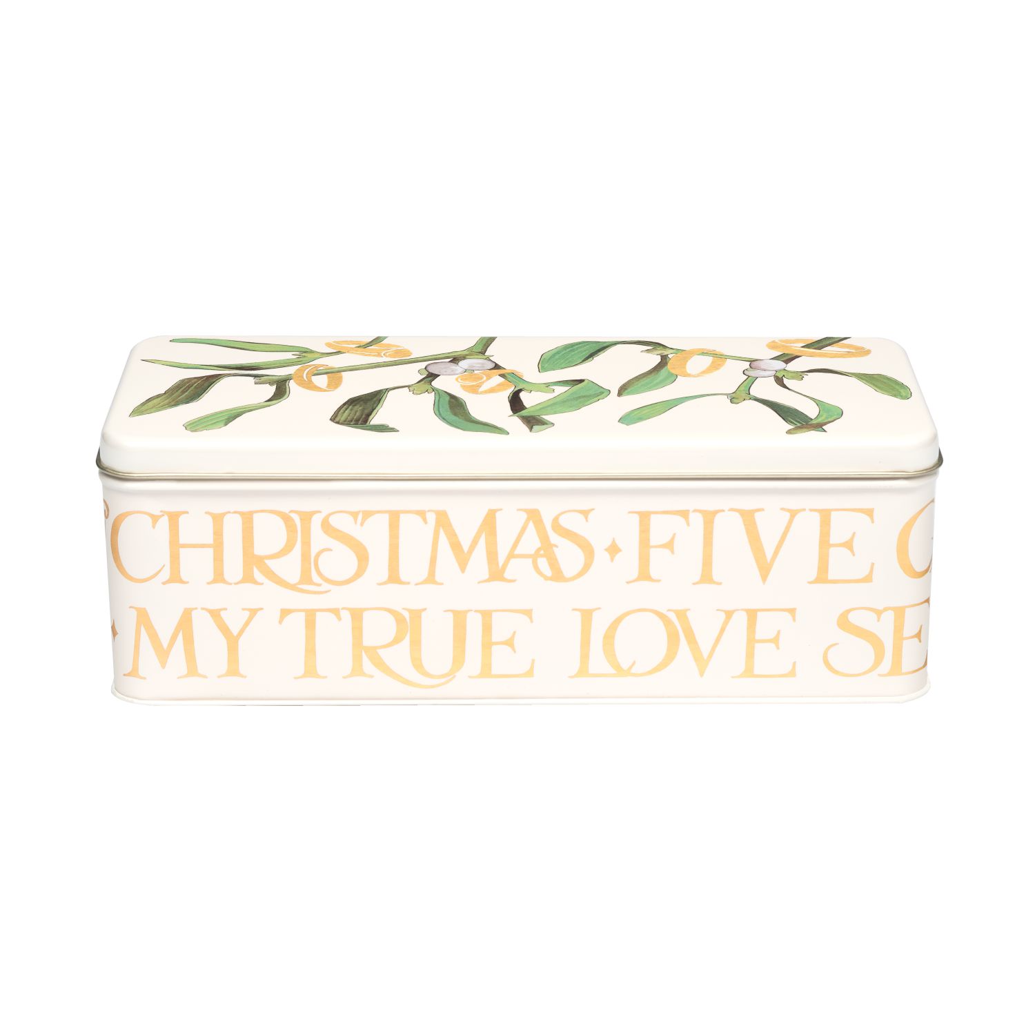 Long Deep Rectangular Tin Mistletoe