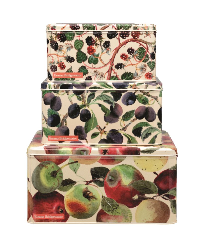 Square Cake Tins s/3 Fruits