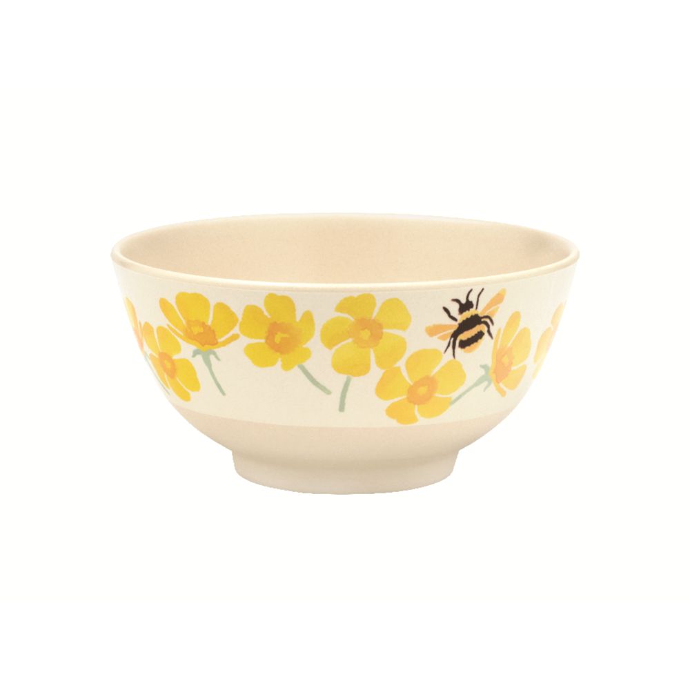 Melamine & Bamboe Bowl Buttercups