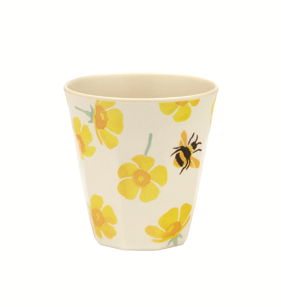Melamine & Bamboe Beaker Buttercups