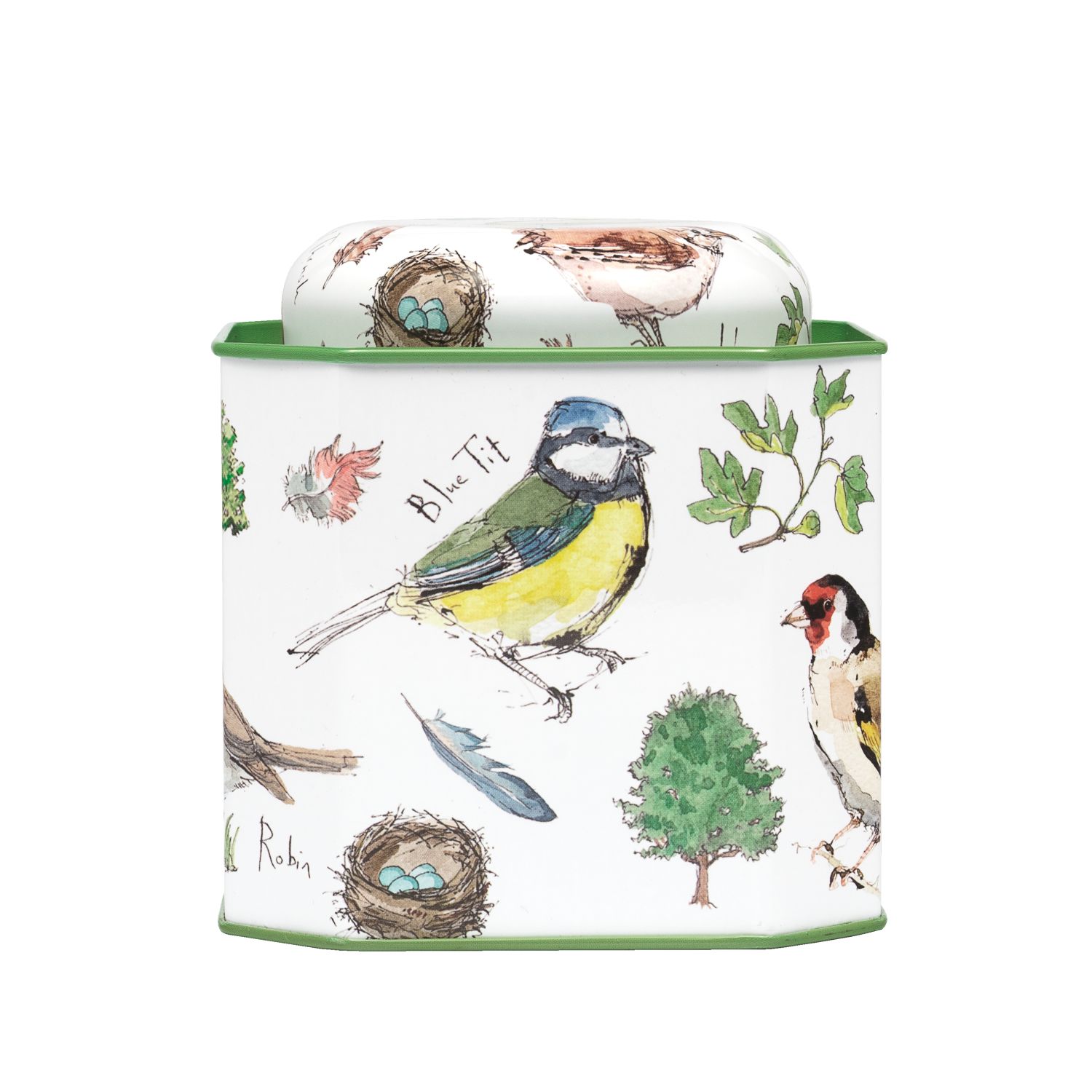 Dome Lid Wavy Caddy Birdsong