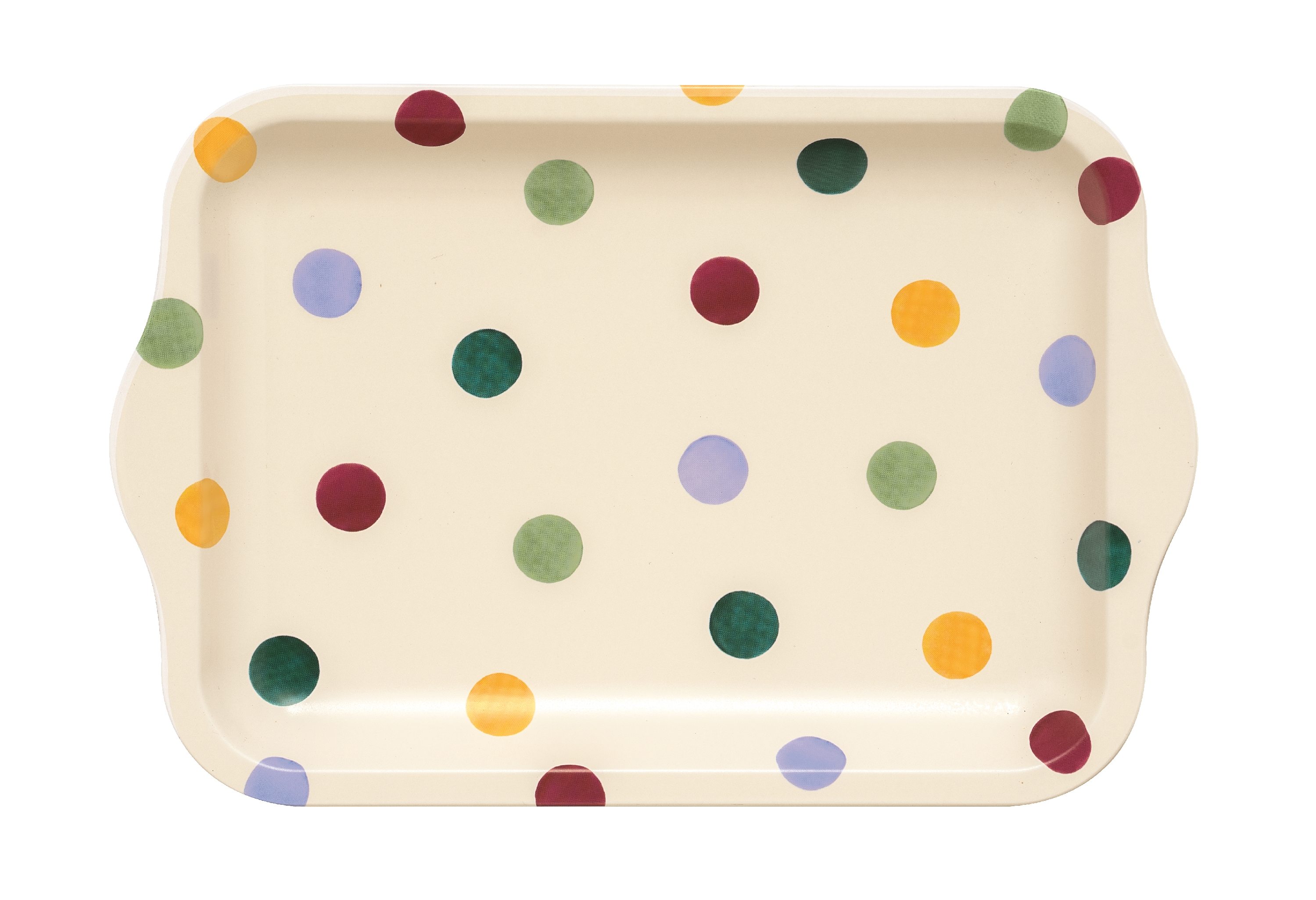 Small Tin Tray Polka Dots