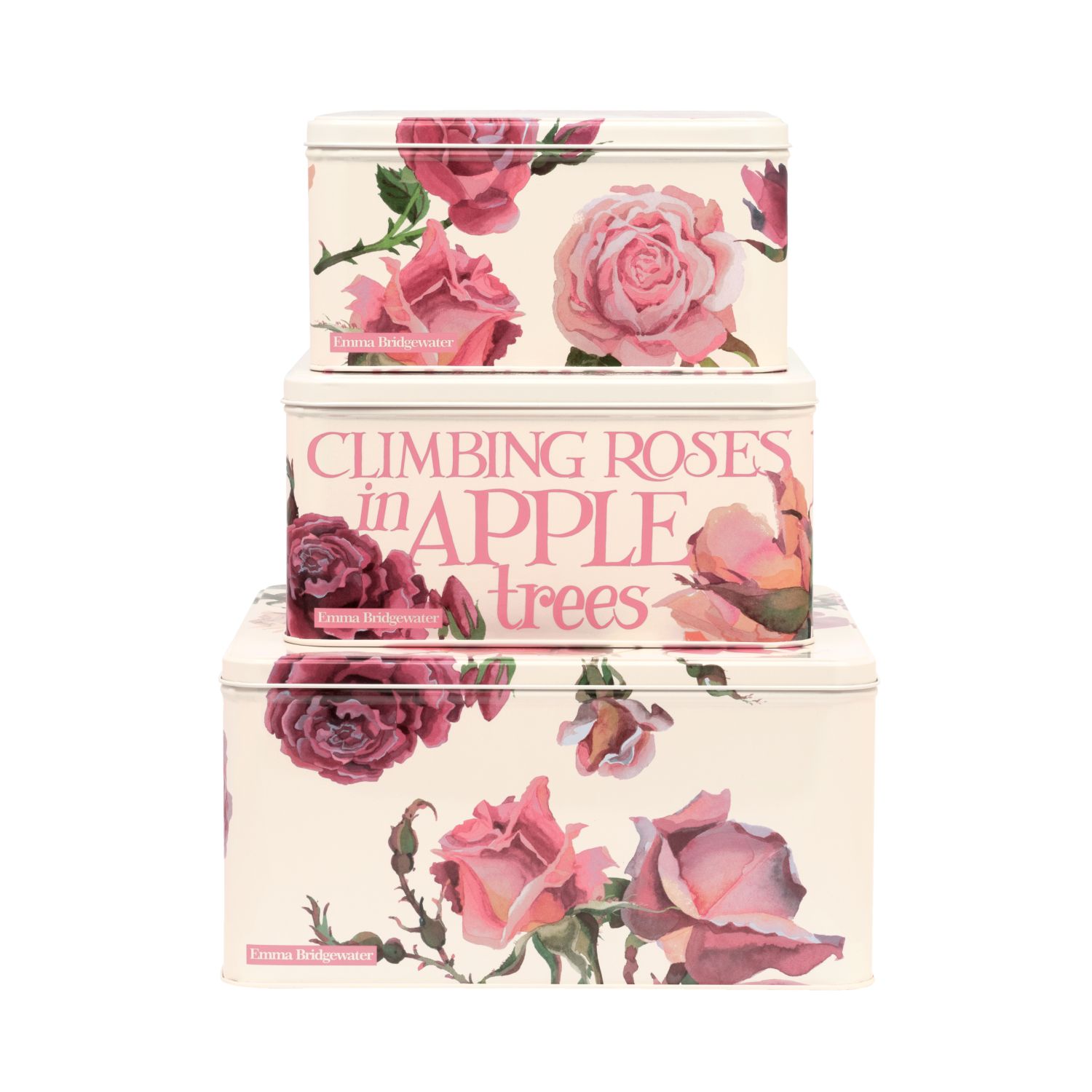 Square Cake Tins s/3 Rose