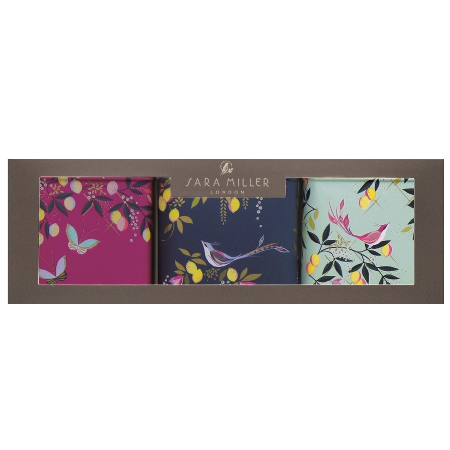 Set of 3 Square Caddies Sara Miller Orchard