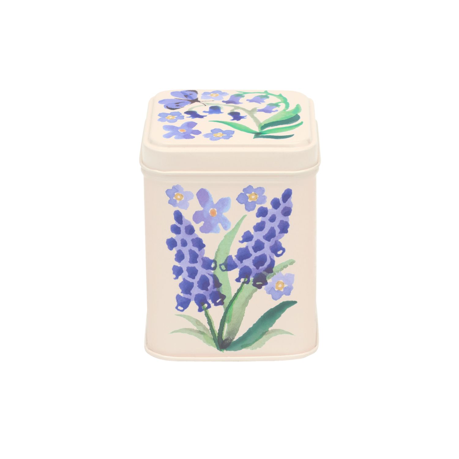 Square Tin 100 gram Spring new