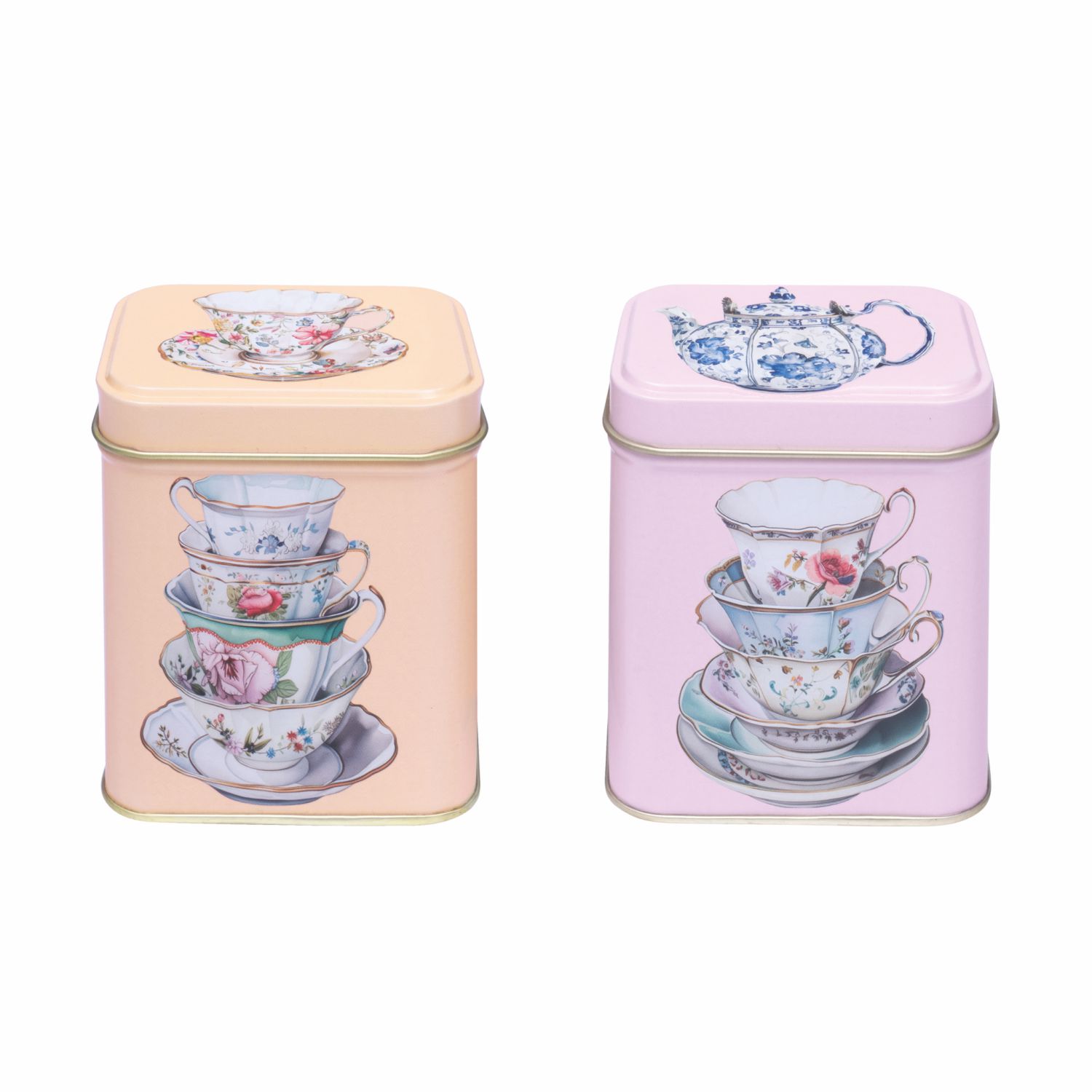 Square 100 gram 2 Assorti Teacups