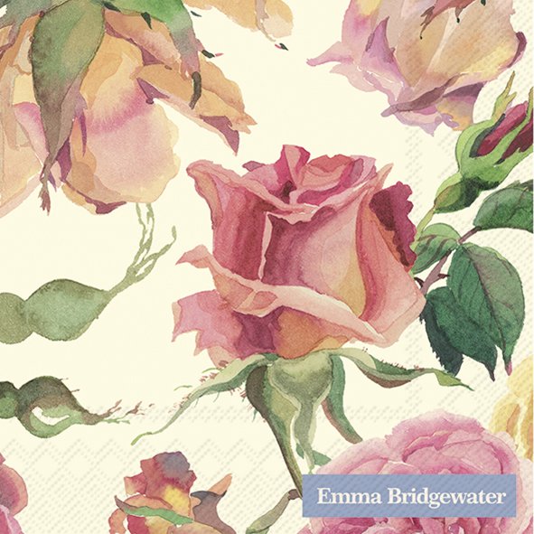 Cocktail Servet Pink Roses