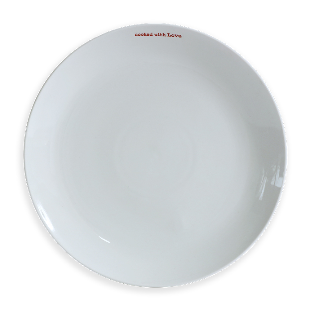 Large Plate "Cooked with Love"
