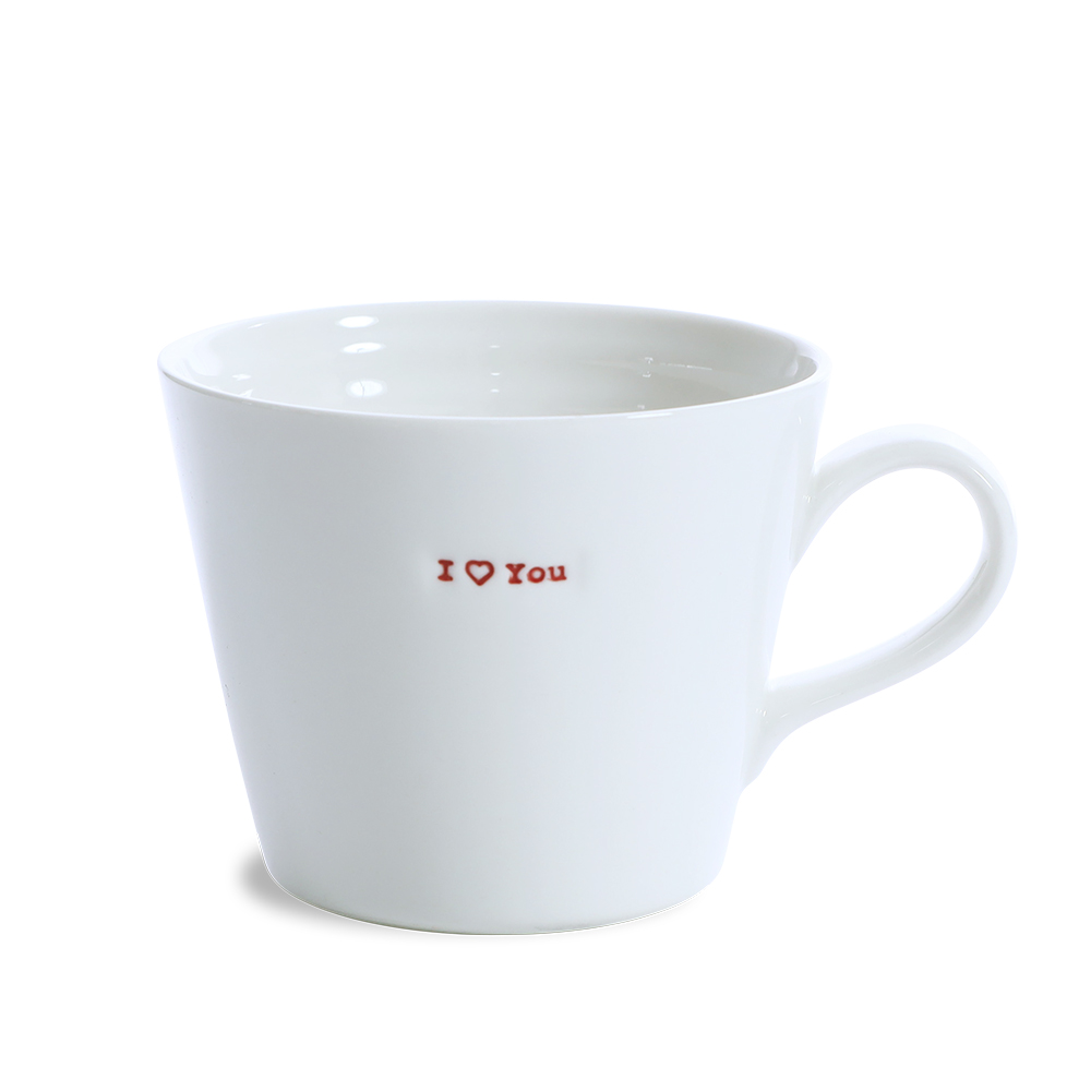 Bucket Mug I heart You