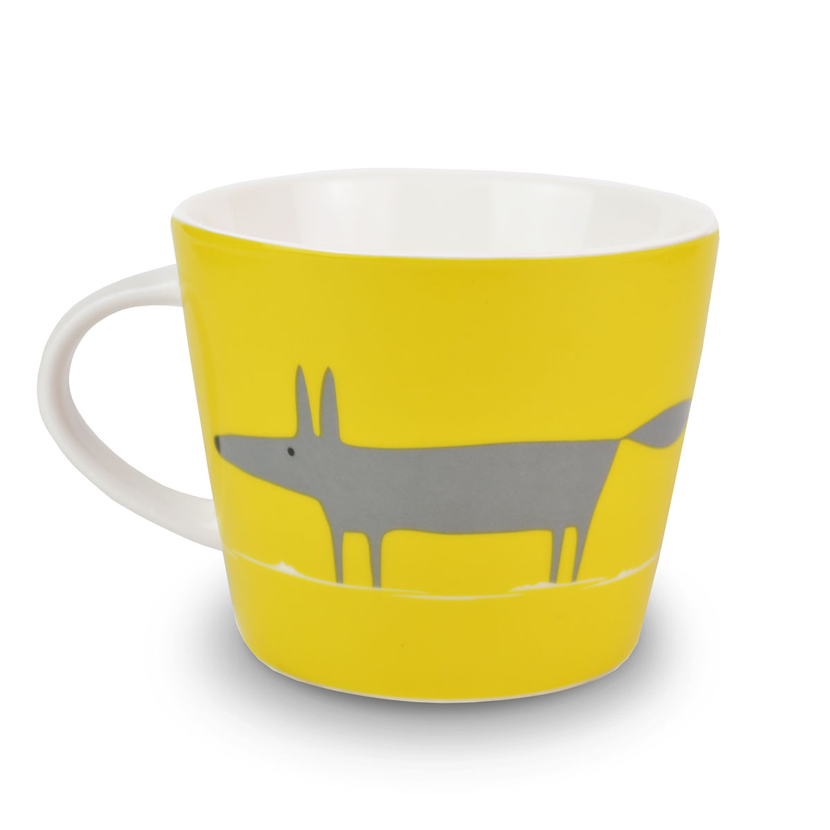 Mug Mr Fox Charcoal & Yellow