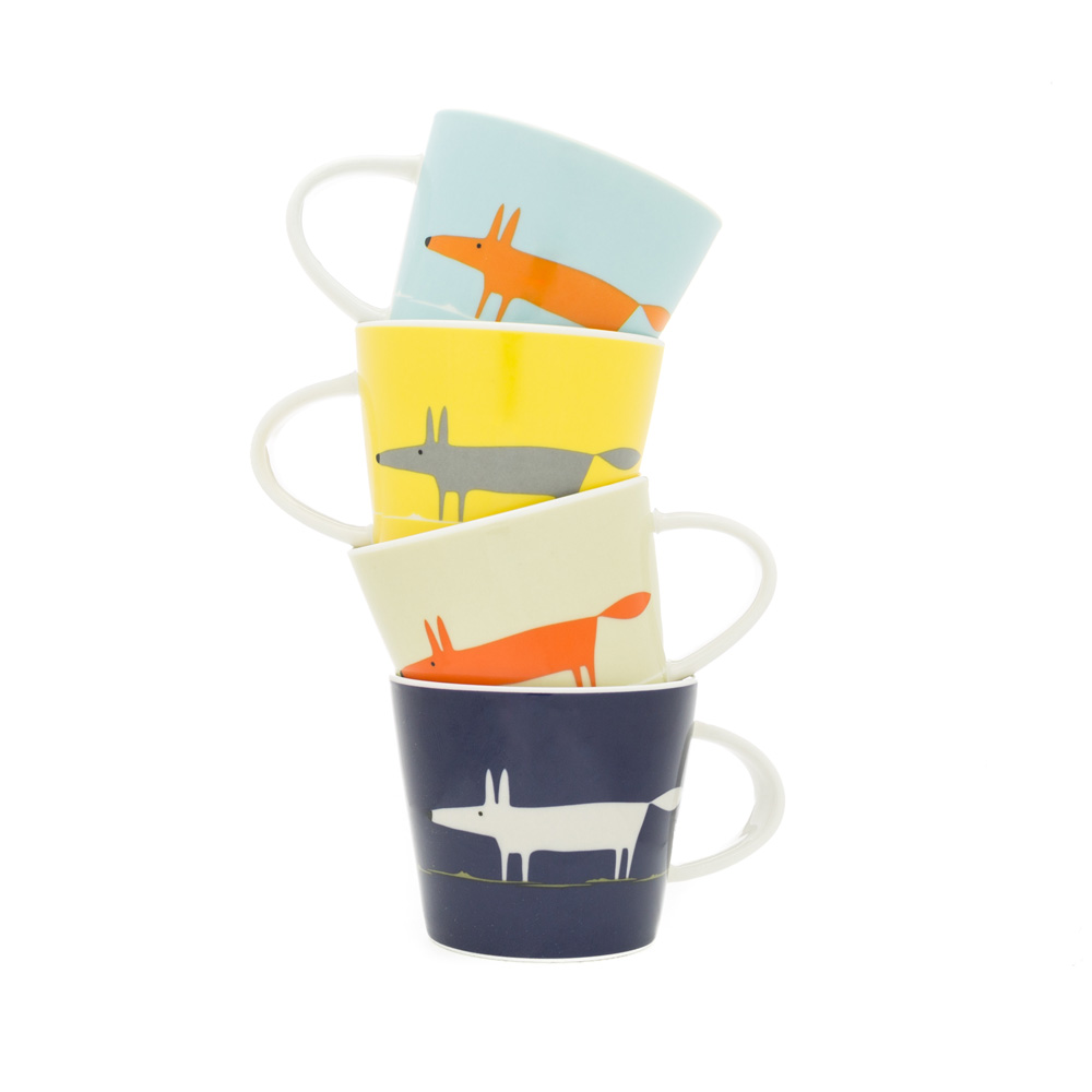 Set of 4 Espresso Cups - Mr Fox