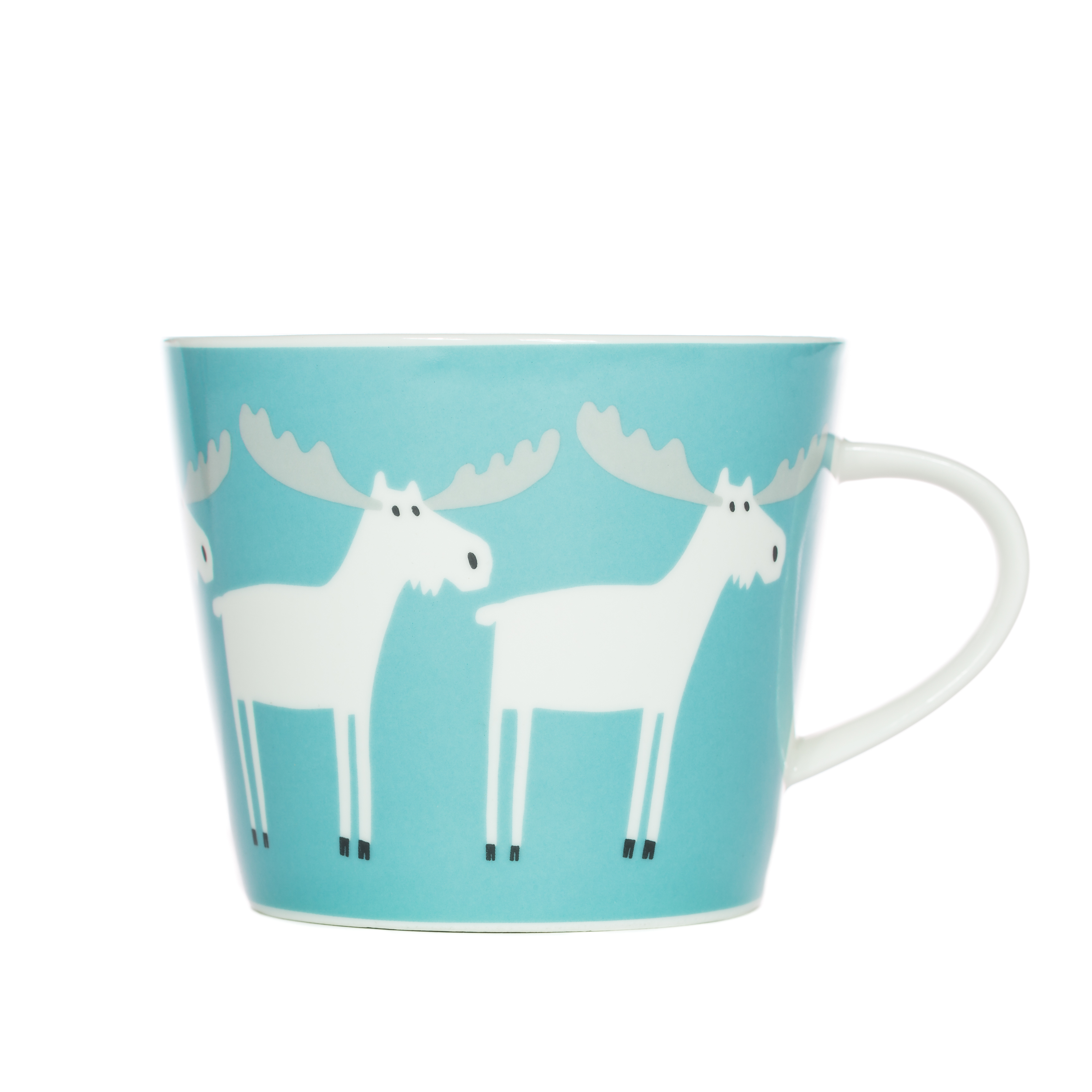 Mug Marty Moose Aqua & Frost