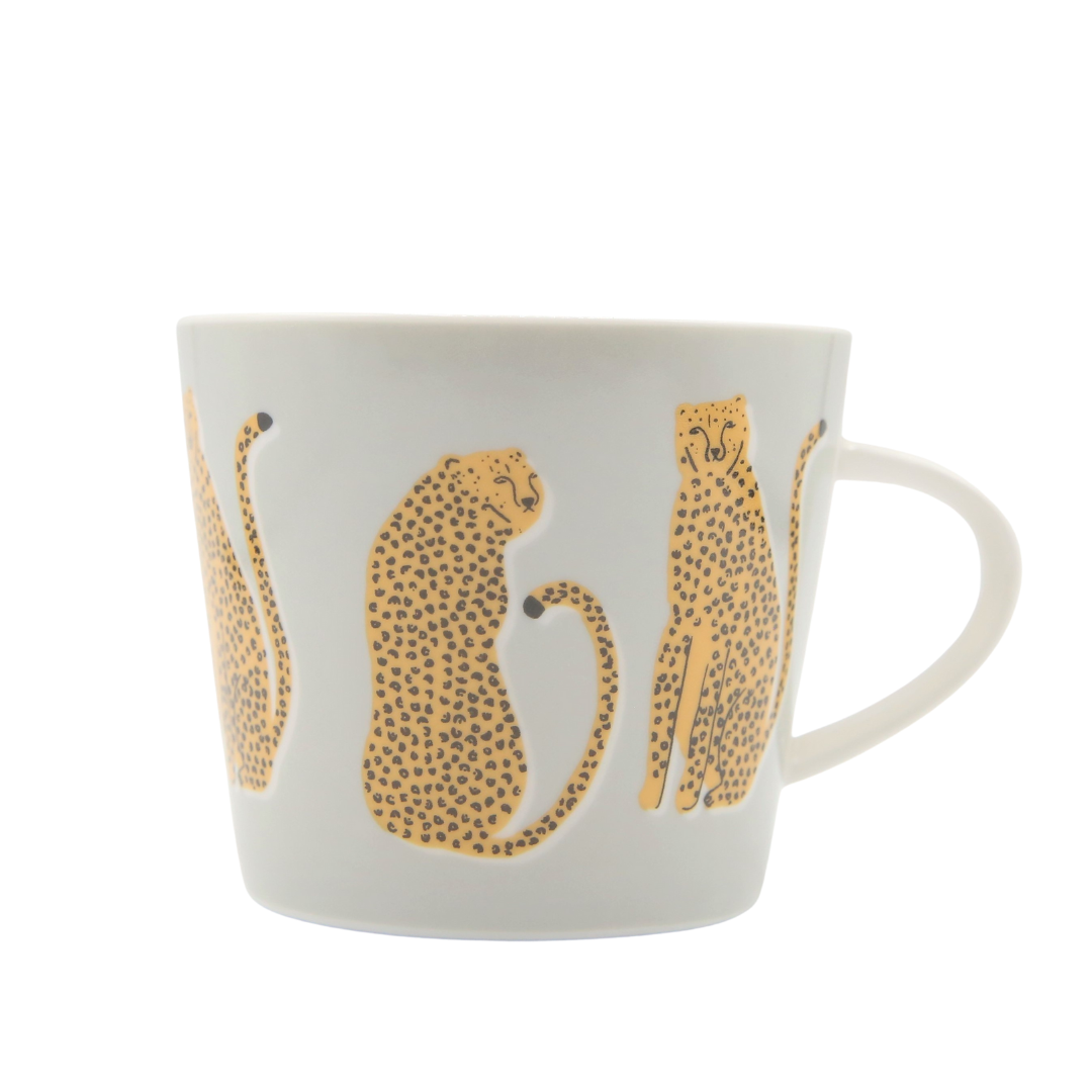 Mug Leopard grey