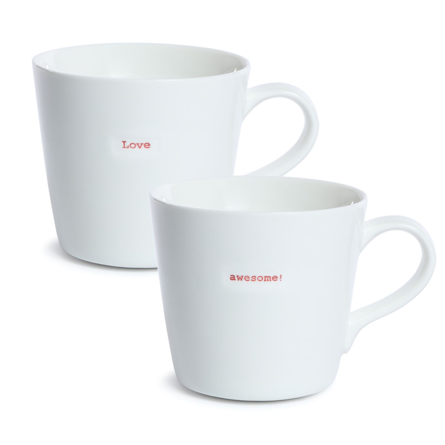 XL Bucket Mug set of 2 Love | awesome!