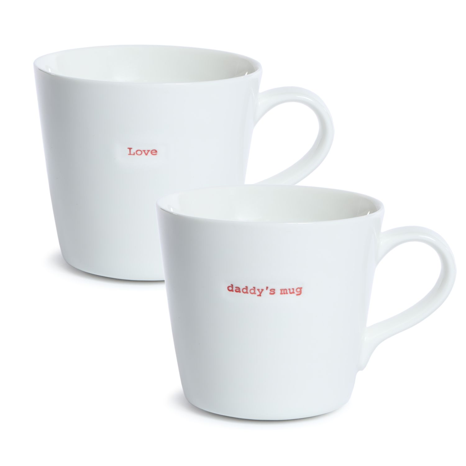 XL Bucket Mug set of 2 Love | daddy's mug