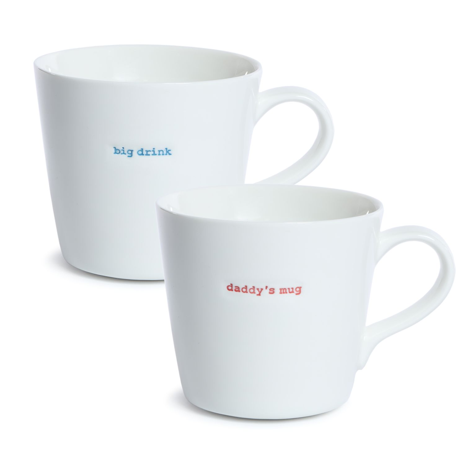 XL Bucket Mug Set of 2 big drink | daddy's mug