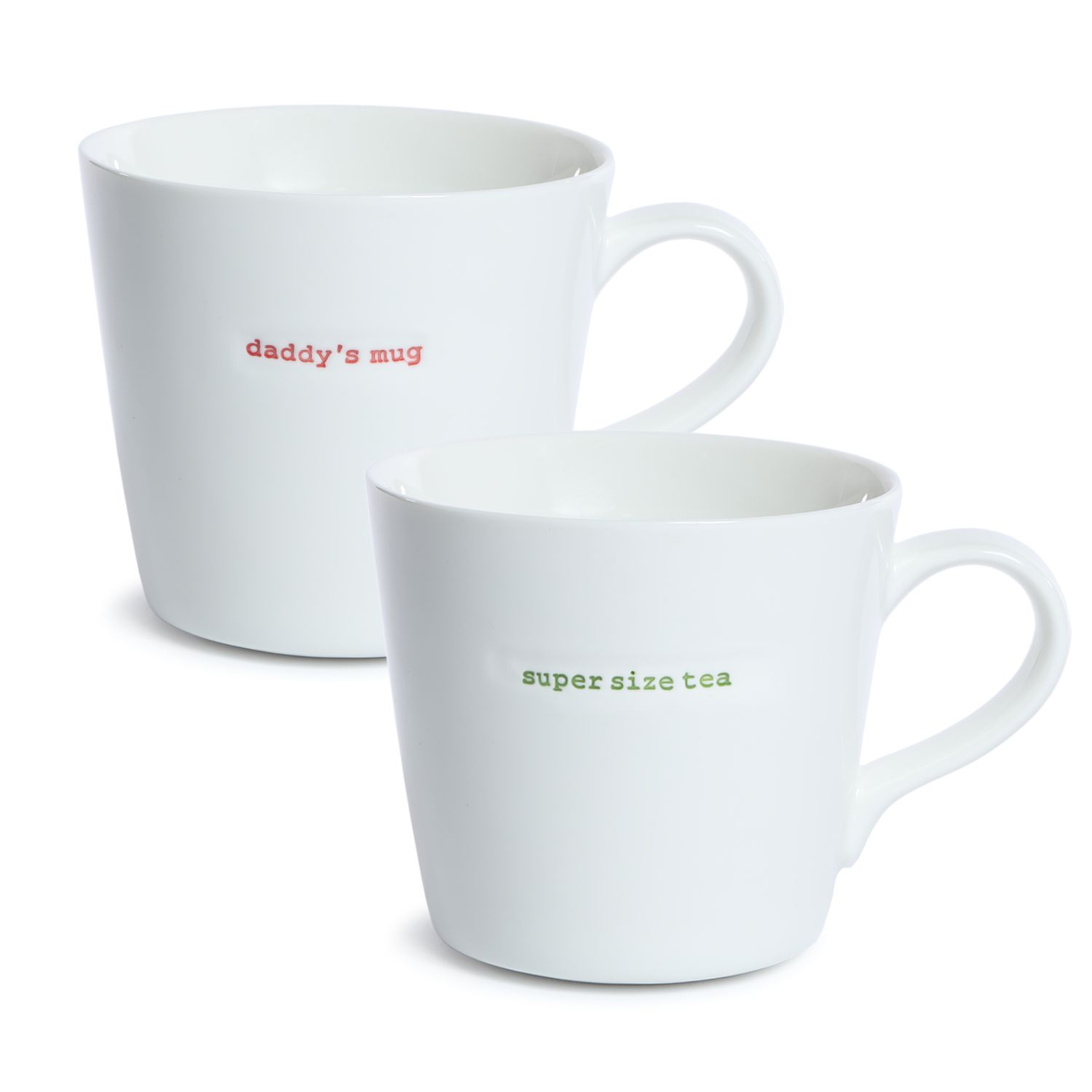 XL Bucket Mug Set of 2 daddy's mug | super size tea